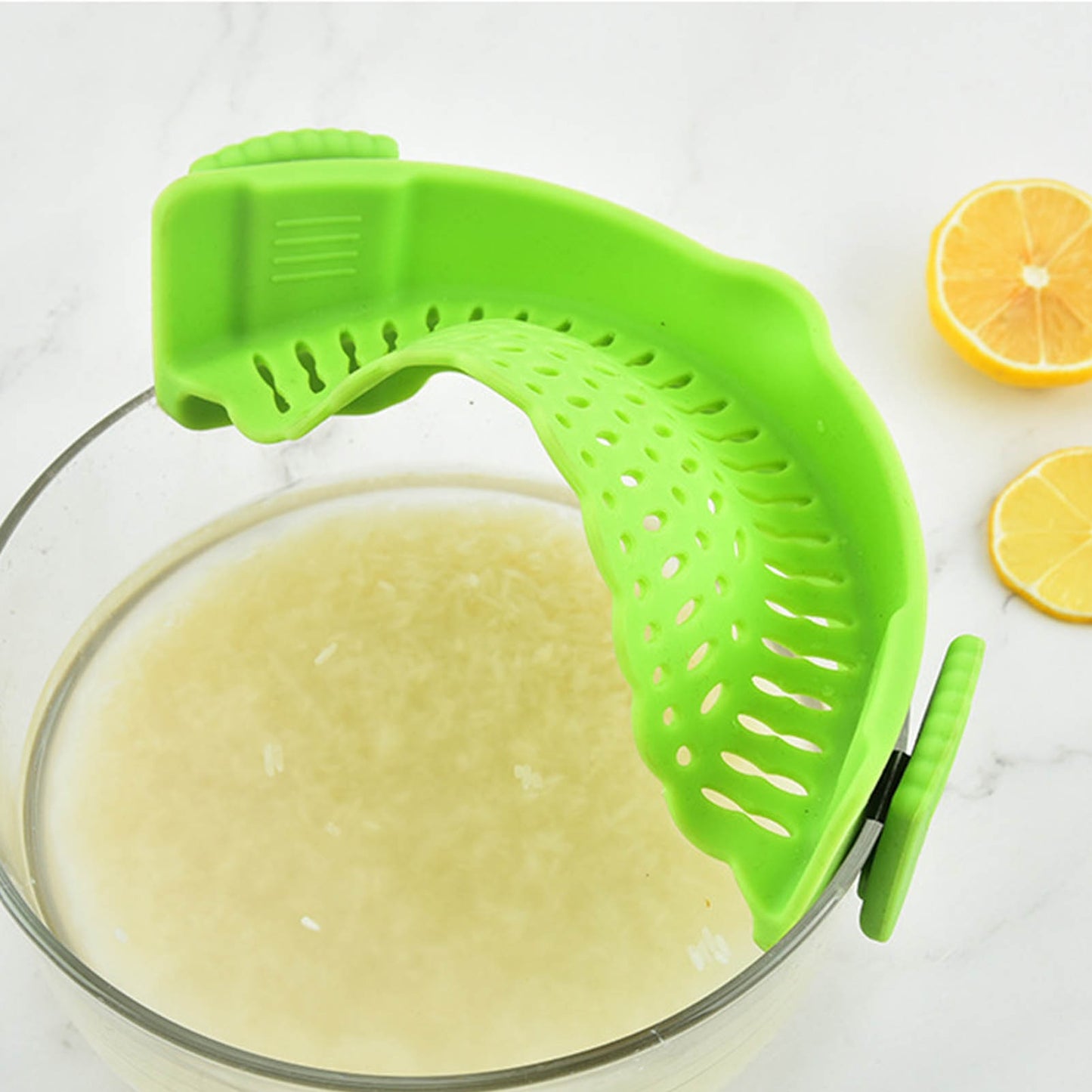 Silicone Clip-on Food Strainer